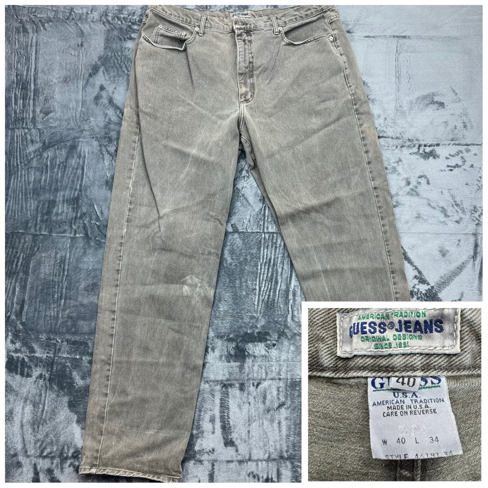Vintage Guess Made In USA Men's 40x34 Jeans 100% Cotton, GUC, 90's,‎ Y2K, Baggy